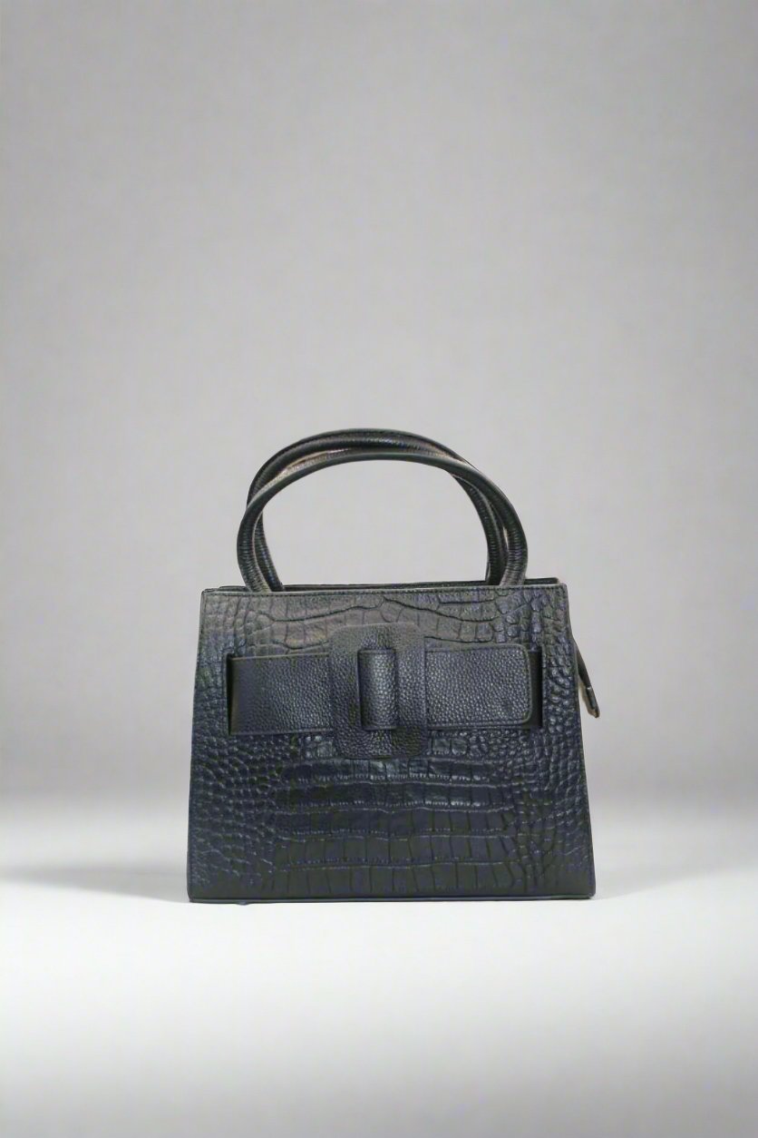 Crocodile-embossed bag - Marvy Fashion Boutique