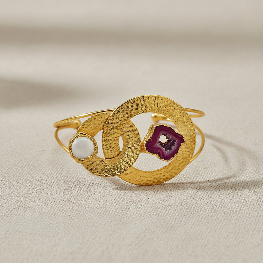 Gemstone Ring Bracelet Sets