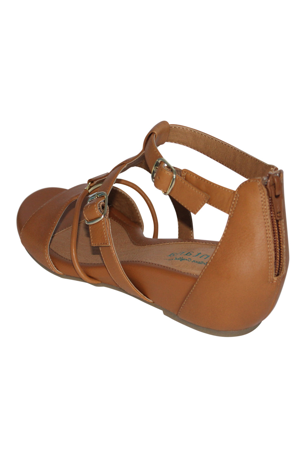 Montana T-Strap Leather Wedges - Marvy Fashion Boutique