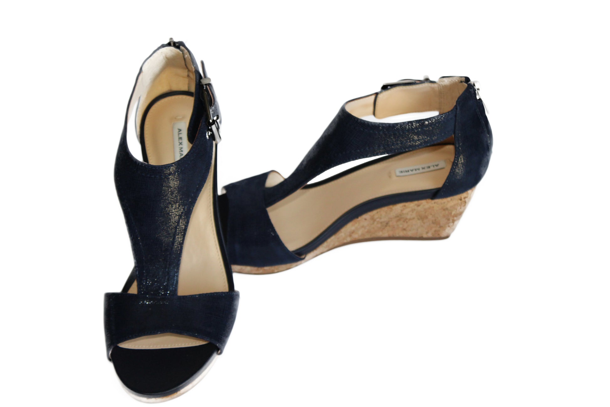 Alex Marie Leather Platform Wedges - Marvy Fashion Boutique