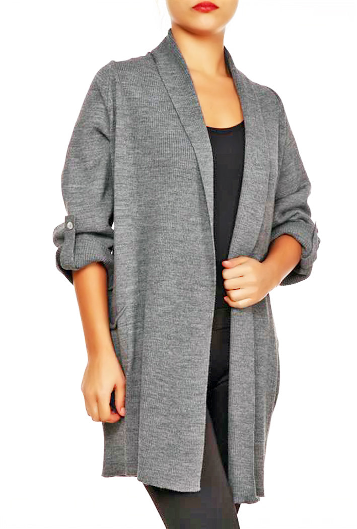 OPEN FRONT CARDIGAN - Marvy Fashion Boutique