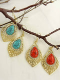 Rhinestone Teardrop Earring - Marvy Fashion Boutique