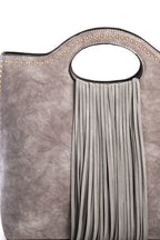 STUD EMBELLISHED SATCHEL - Marvy Fashion Boutique