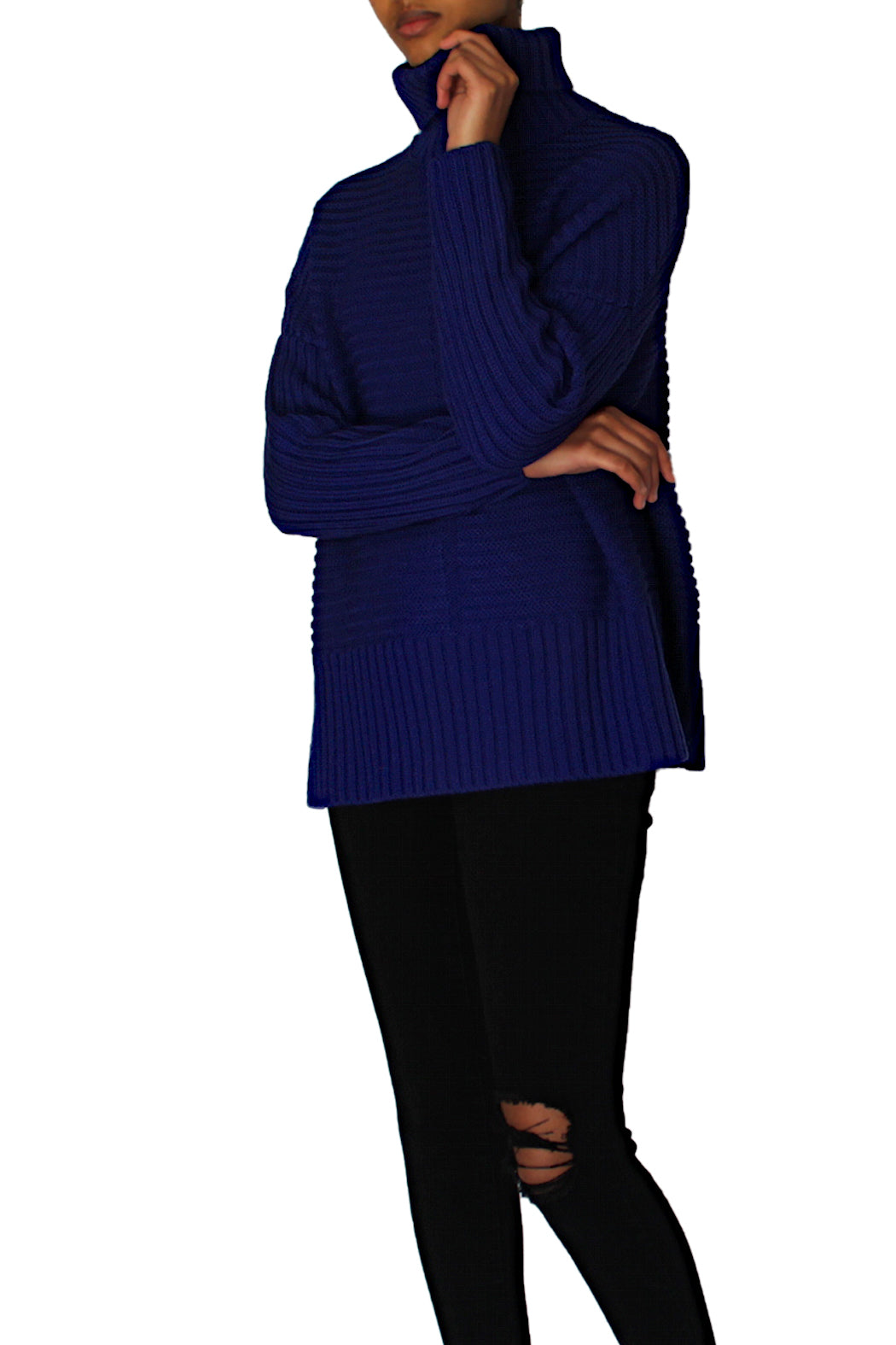 TURTLENECK DOLMAN SLEEVE SWEATER - Marvy Fashion Boutique