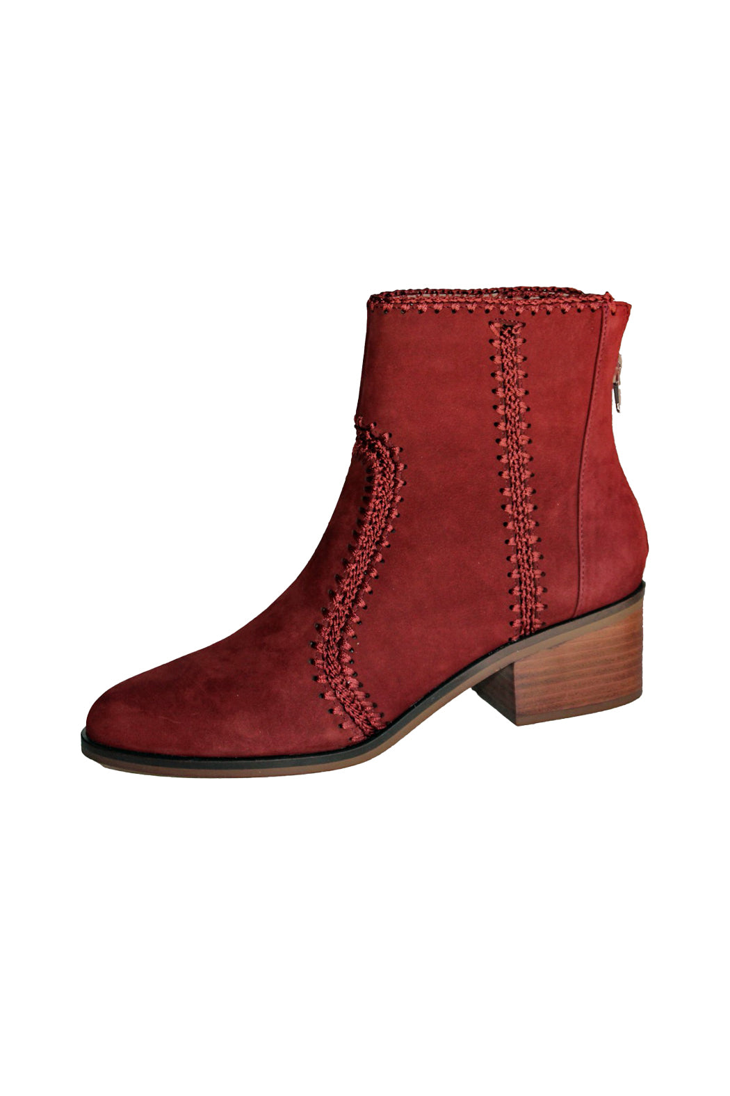 LUCY SUEDE CROCHET-DETAIL BOOTIE - Marvy Fashion Boutique