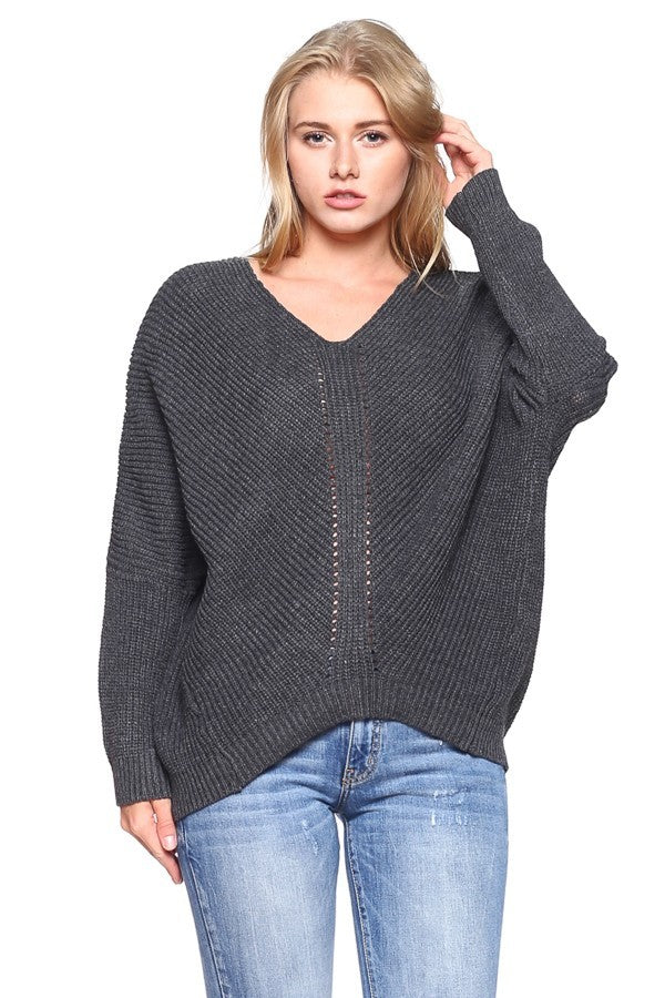Dolman Sleeve Sweater - Marvy Fashion Boutique