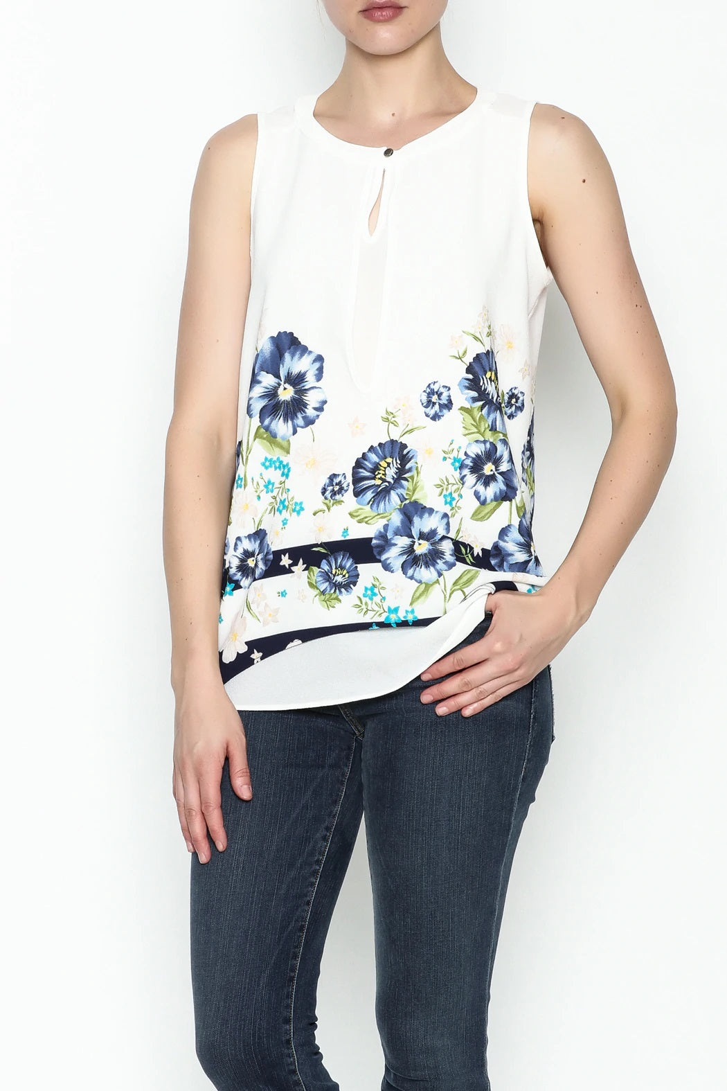 FLOWER PRINTED TOP - Marvy Fashion Boutique