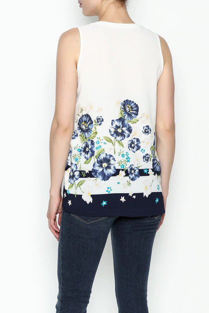 FLOWER PRINTED TOP - Marvy Fashion Boutique