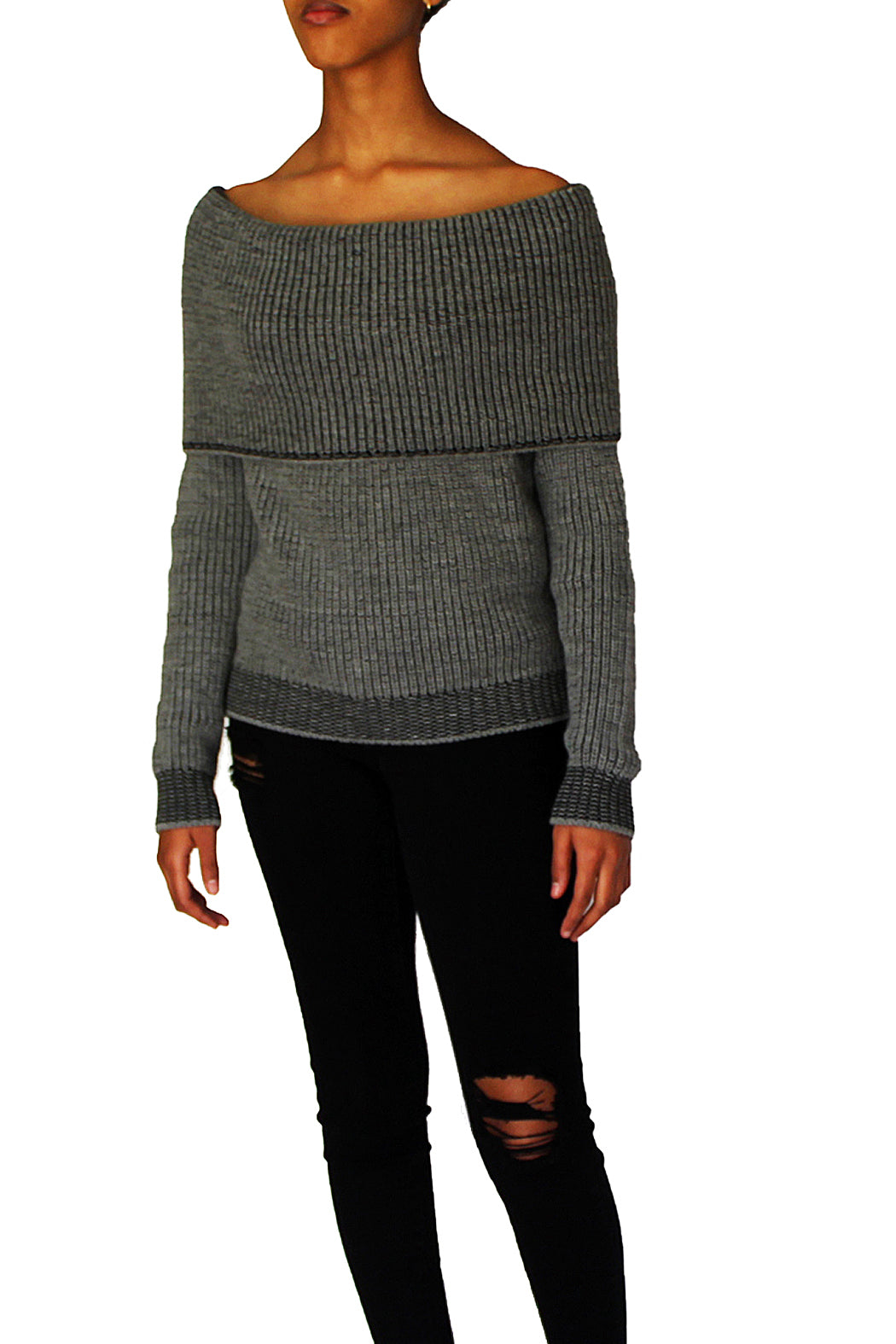 OFF-SHOULDER SWEATER - Marvy Fashion Boutique