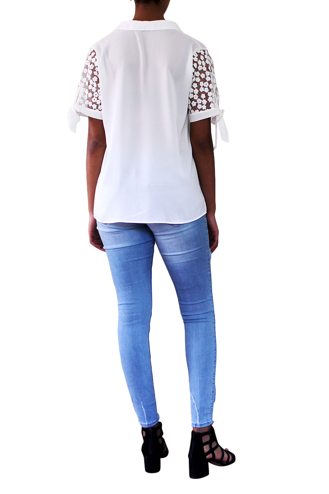 WHITE LACE TOP - Marvy Fashion Boutique