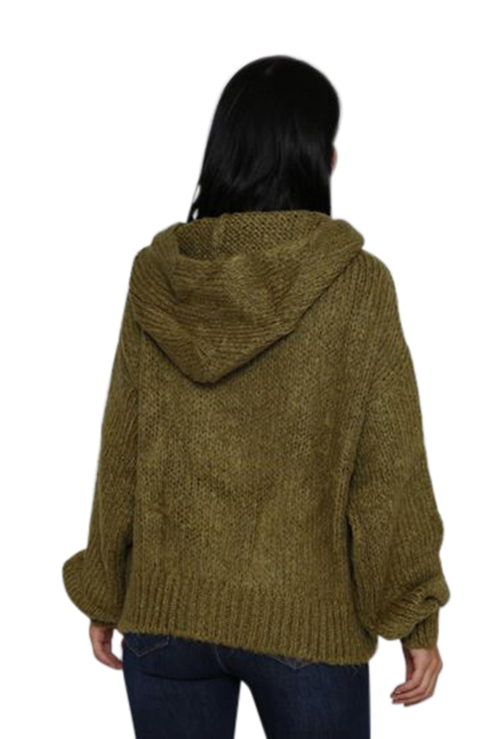 OLIVE HOODIE SWEATER - Marvy Fashion Boutique