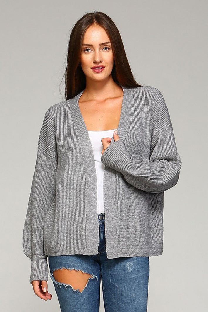 Open Front Cardigan - Marvy Fashion Boutique