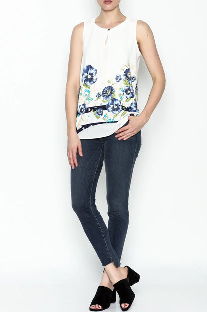 FLOWER PRINTED TOP - Marvy Fashion Boutique