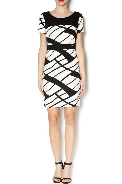 GEO PRINT DRESS - Marvy Fashion Boutique