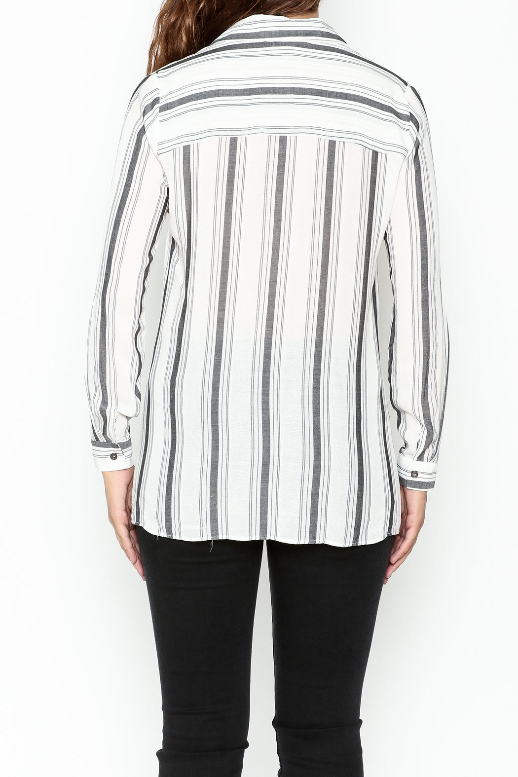 Striped Button Down Shirt - Marvy Fashion Boutique