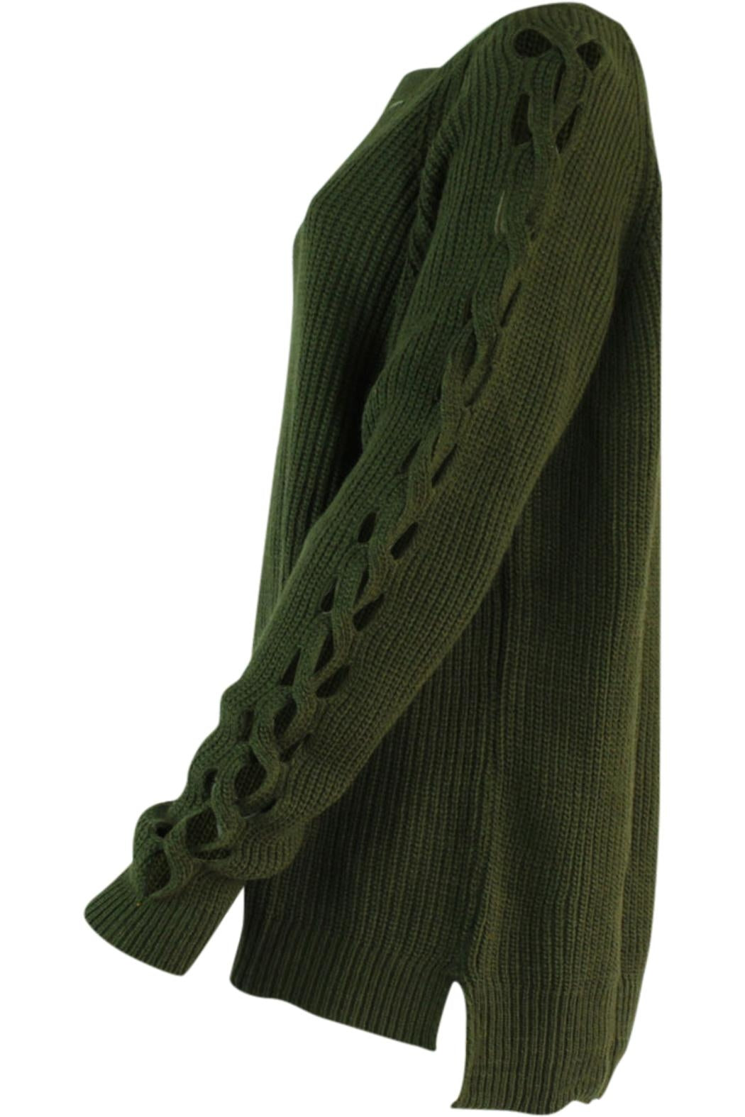 Olive Loose Fit Sweater - Marvy Fashion Boutique